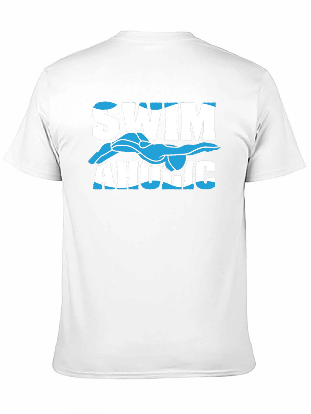 Swimaholic Graphic Tee - Black Cotton T-Shirt
