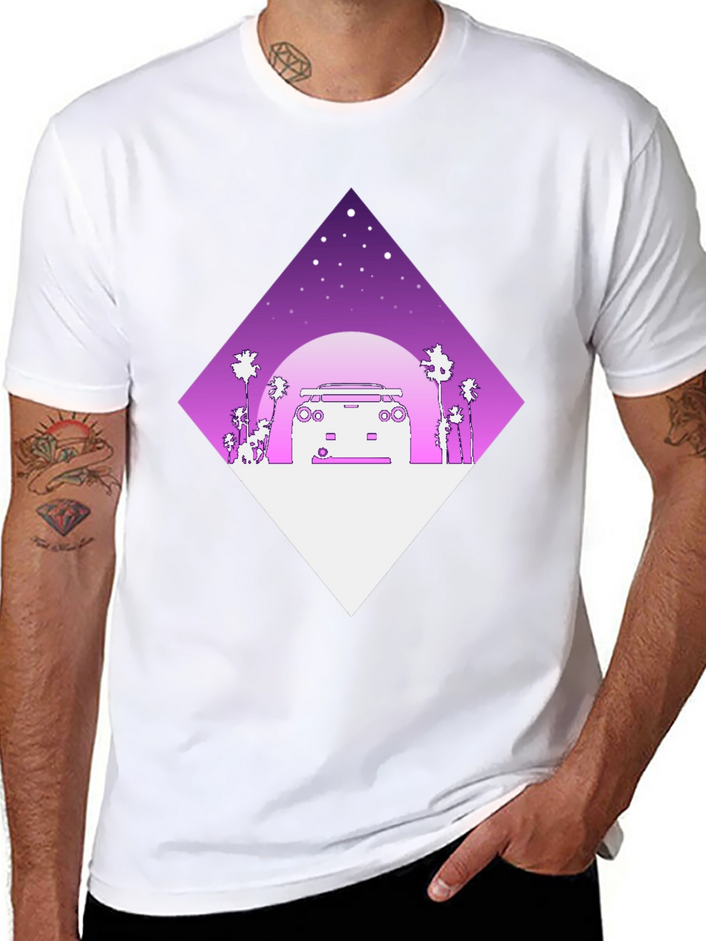 Retro Wave Car Graphic Tee