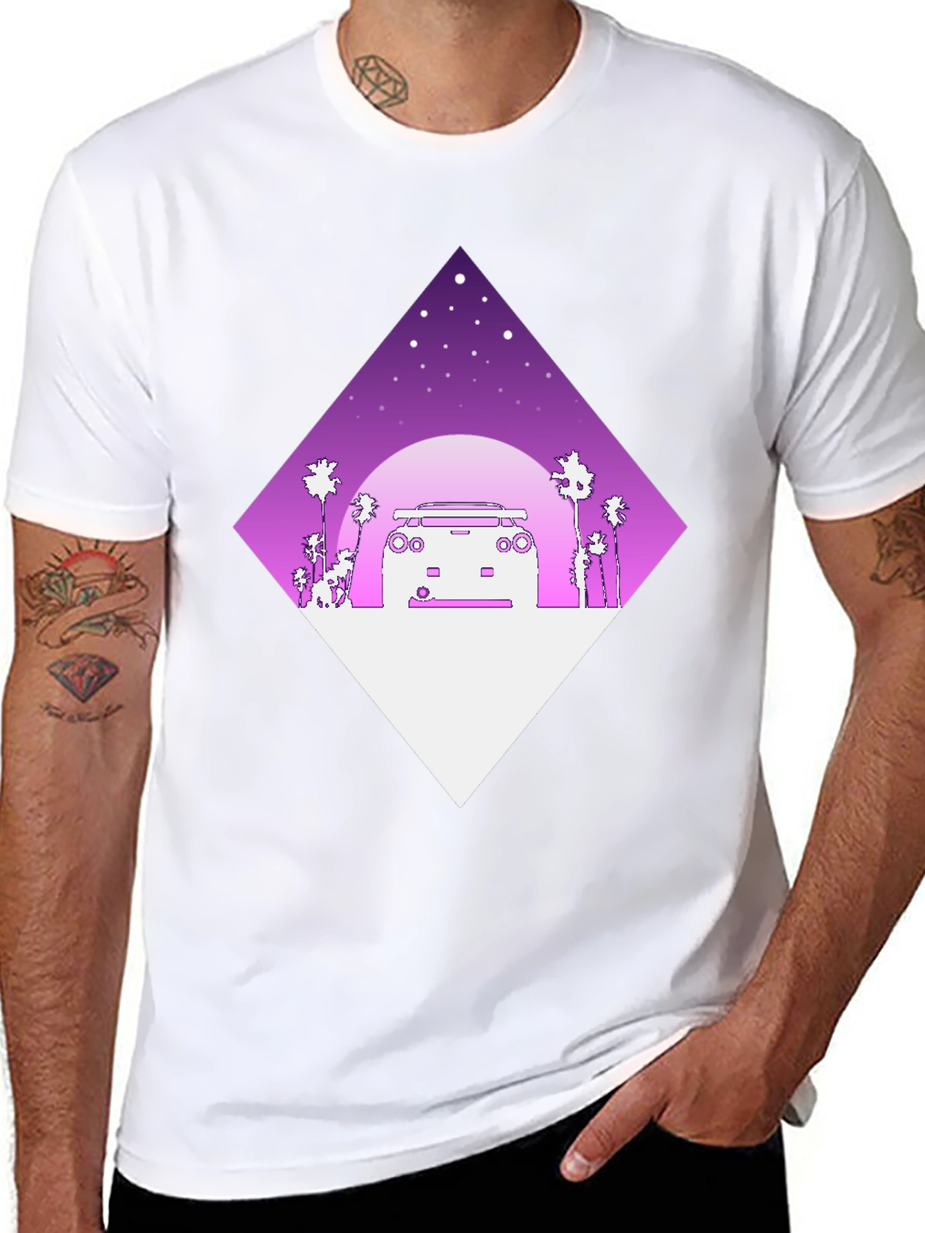 Retro Wave Car Graphic Tee