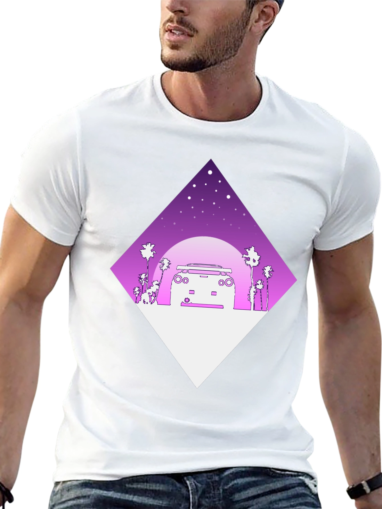Retro Wave Car Graphic Tee
