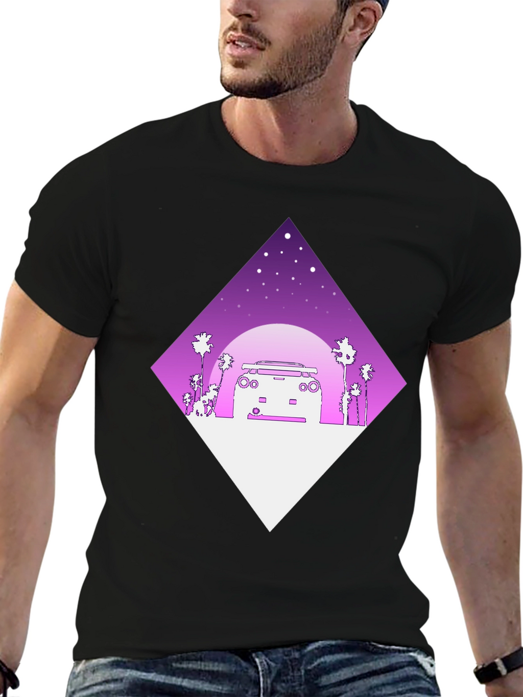 Retro Wave Car Graphic Tee