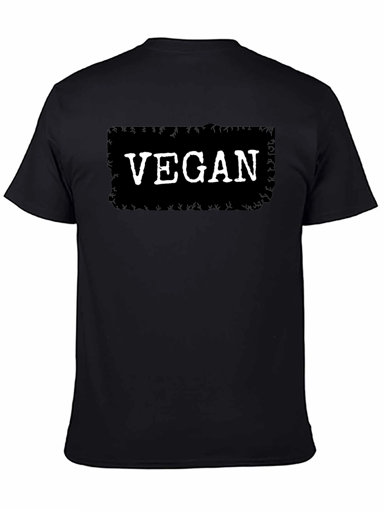 Vegan Statement T-Shirt - Bold Black Tee