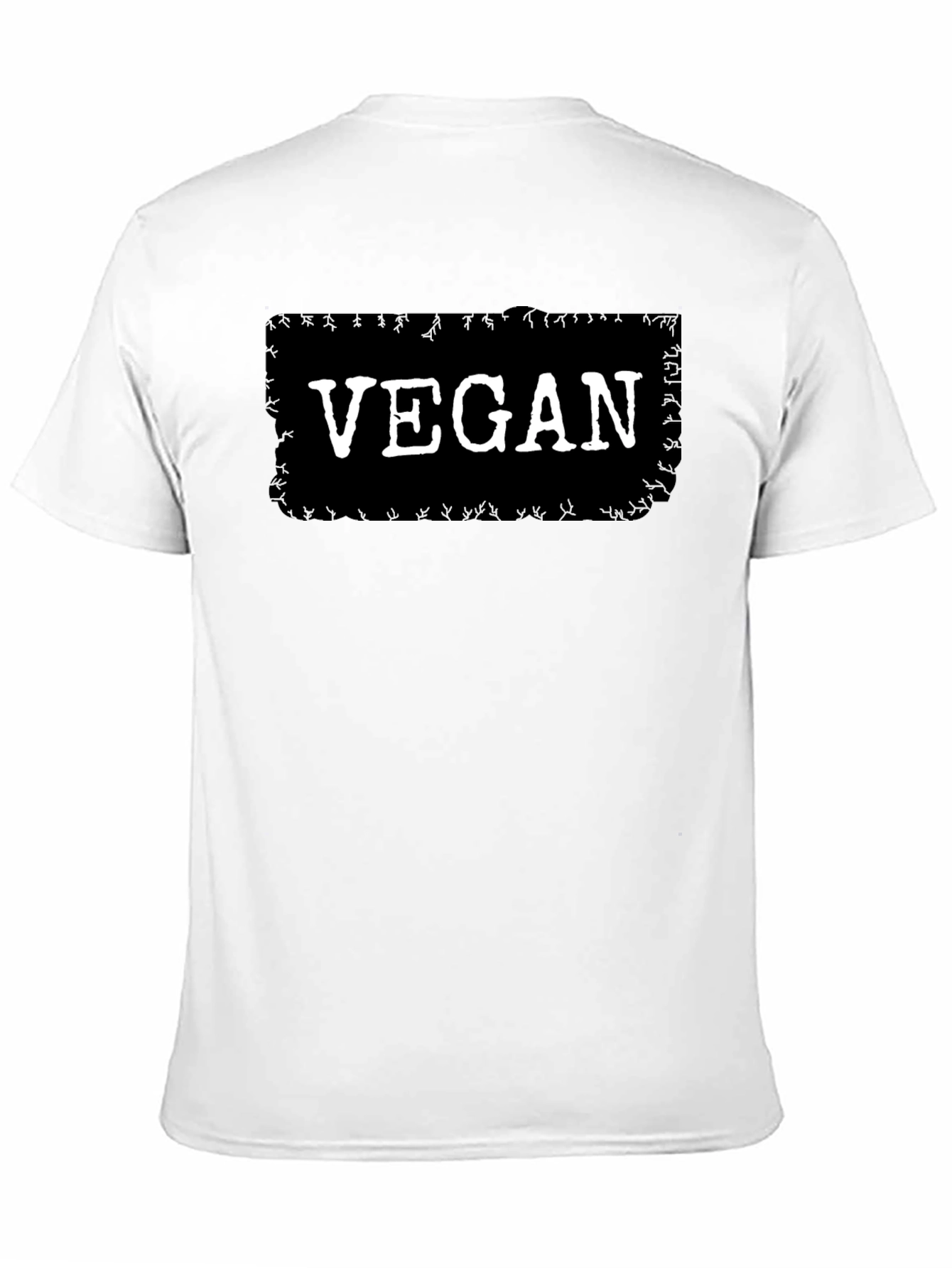 Vegan Statement T-Shirt - Bold Black Tee