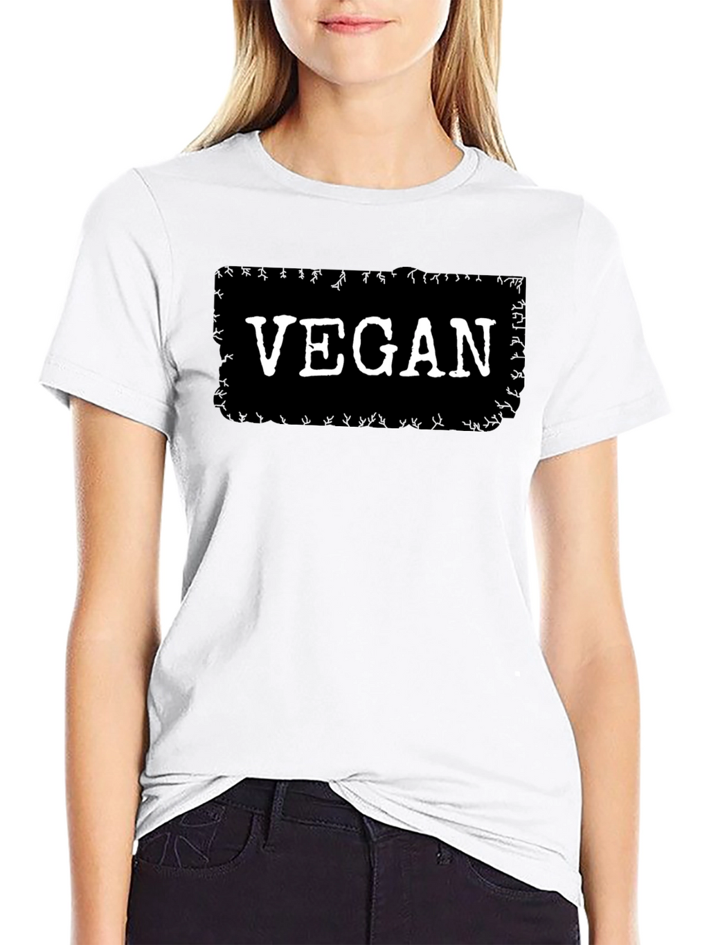 Vegan Statement T-Shirt - Bold Black Tee