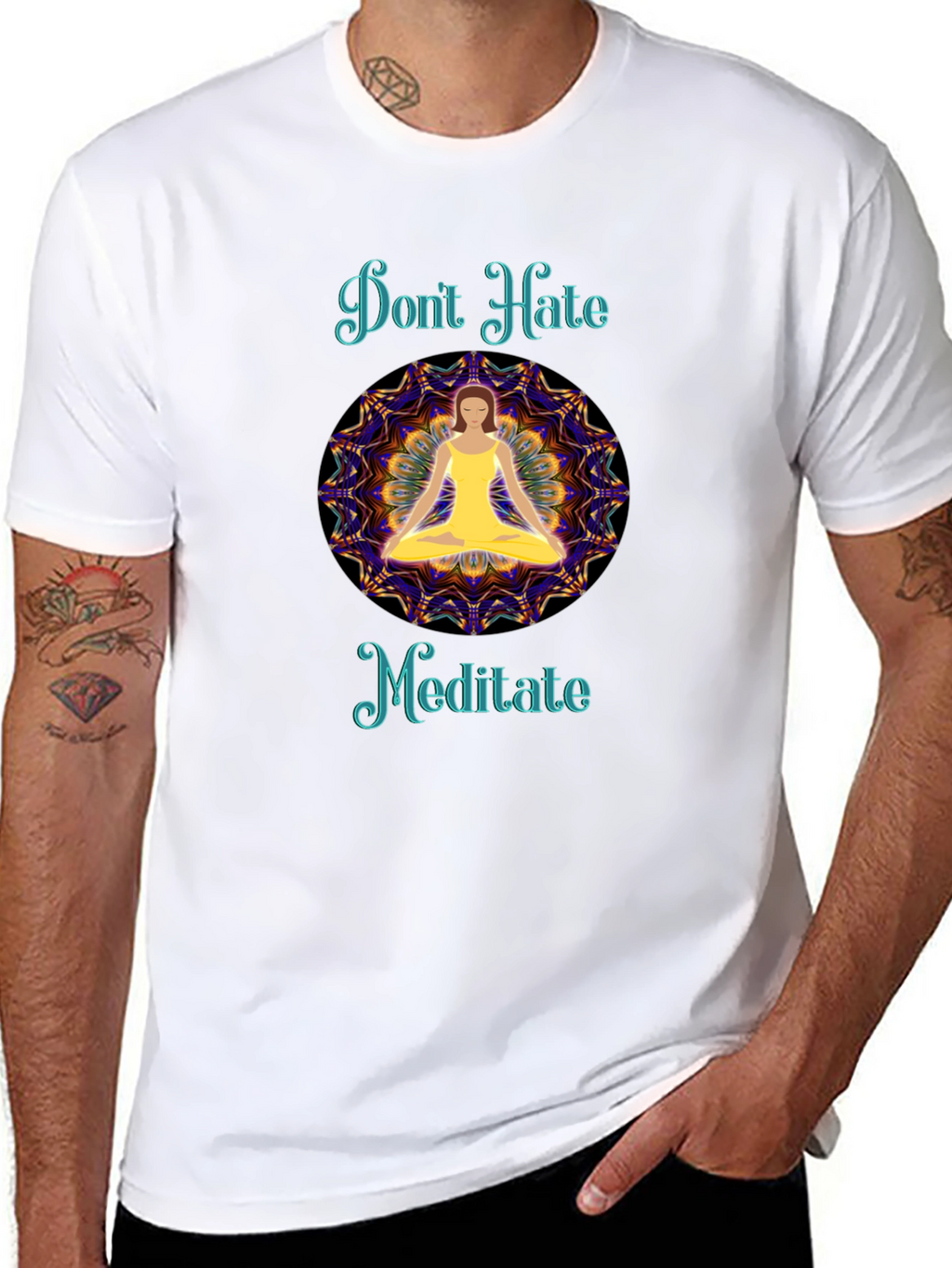 Meditate Graphic T-Shirt - Spiritual Yoga Tee