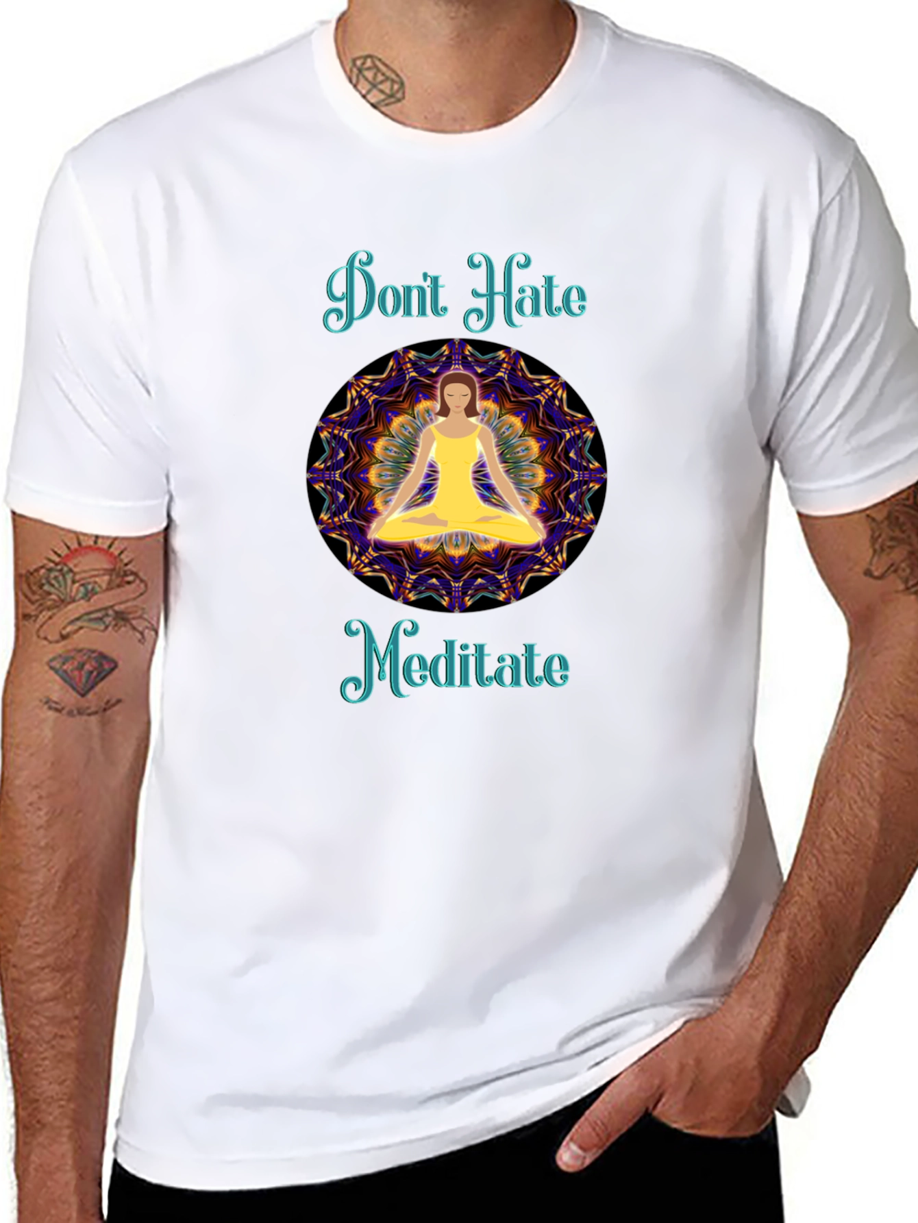 Meditate Graphic T-Shirt - Spiritual Yoga Tee