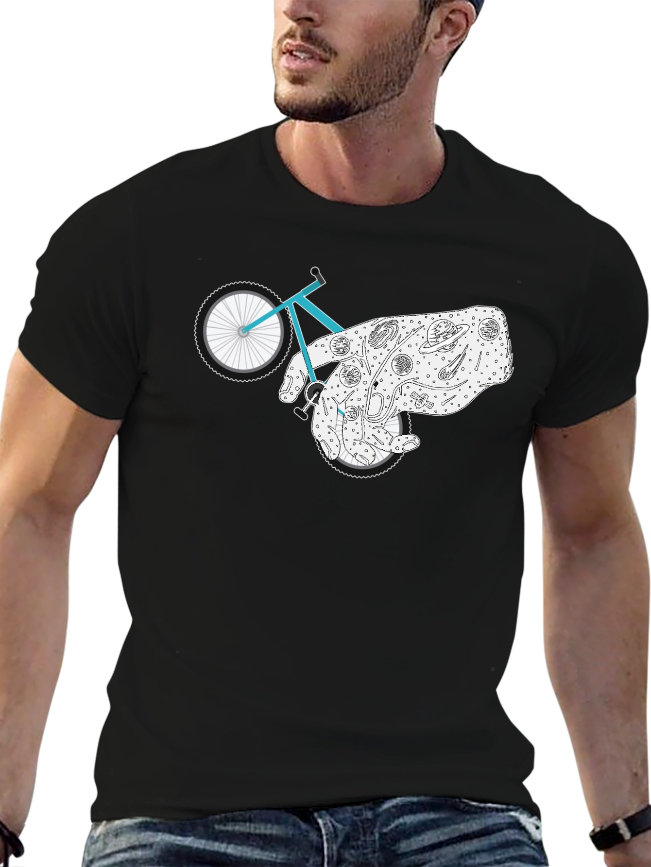 Cosmic Ride Graphic Tee - Black