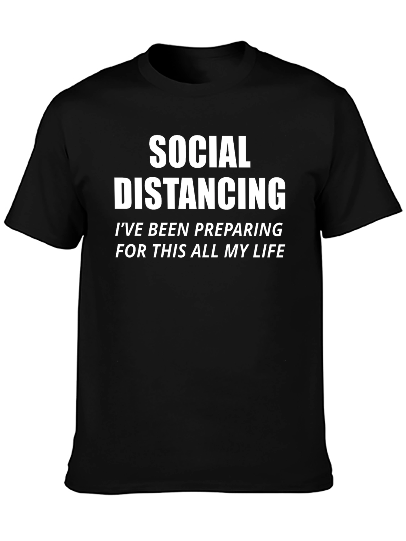 Social Distancing Novelty Graphic T-Shirt