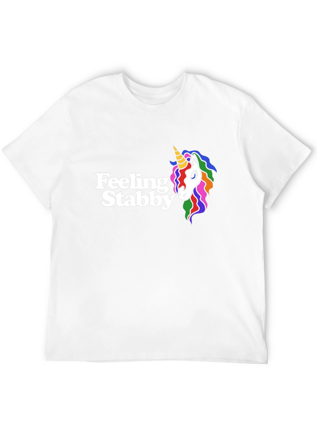 Feeling Stabby Unicorn Black Graphic Tee