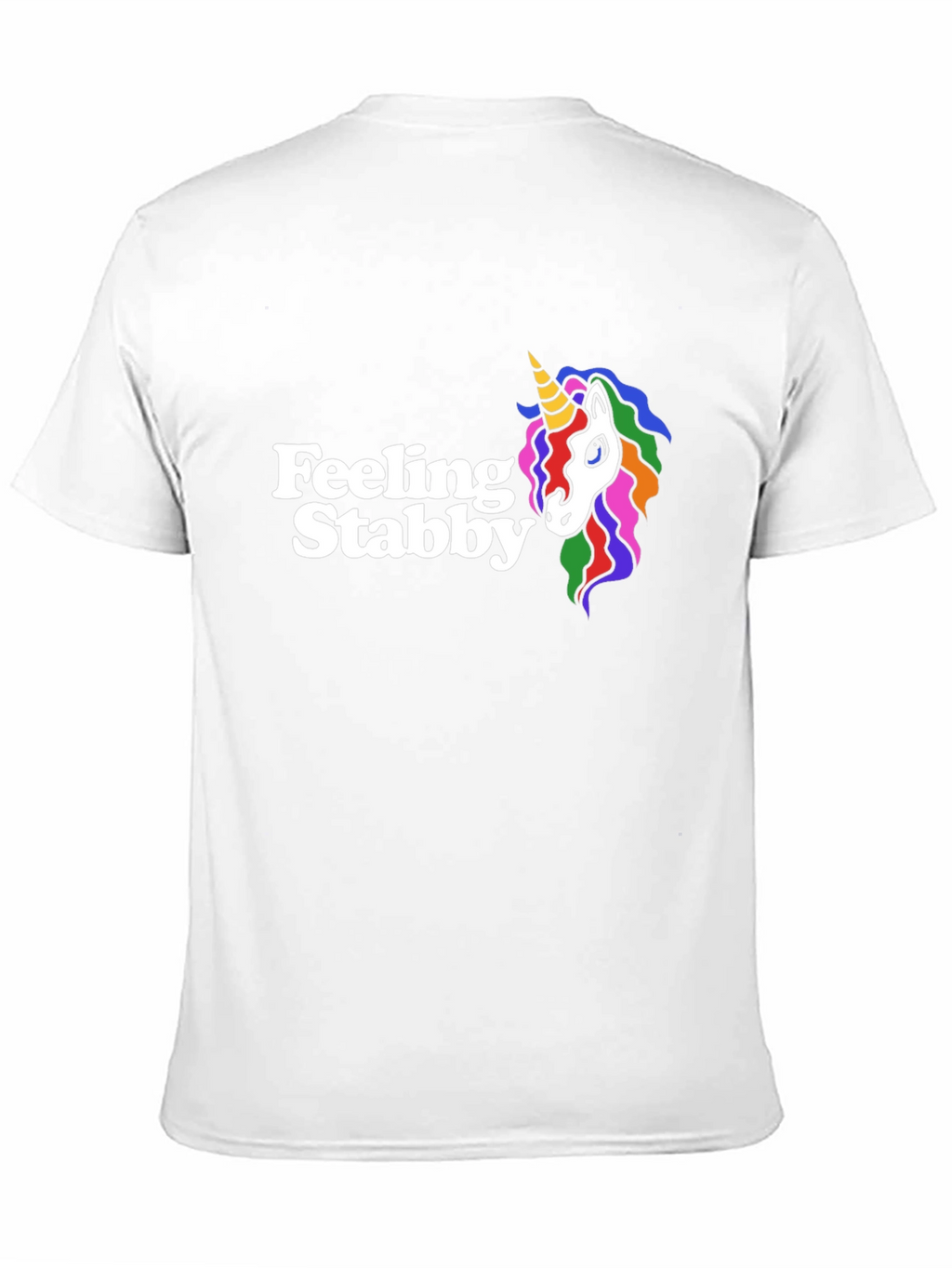 Feeling Stabby Unicorn Black Graphic Tee