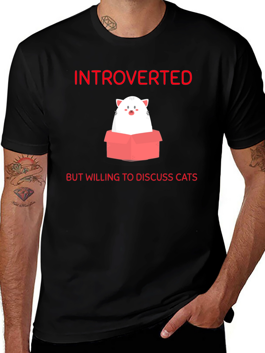Introverted Cat Lover T-Shirt
