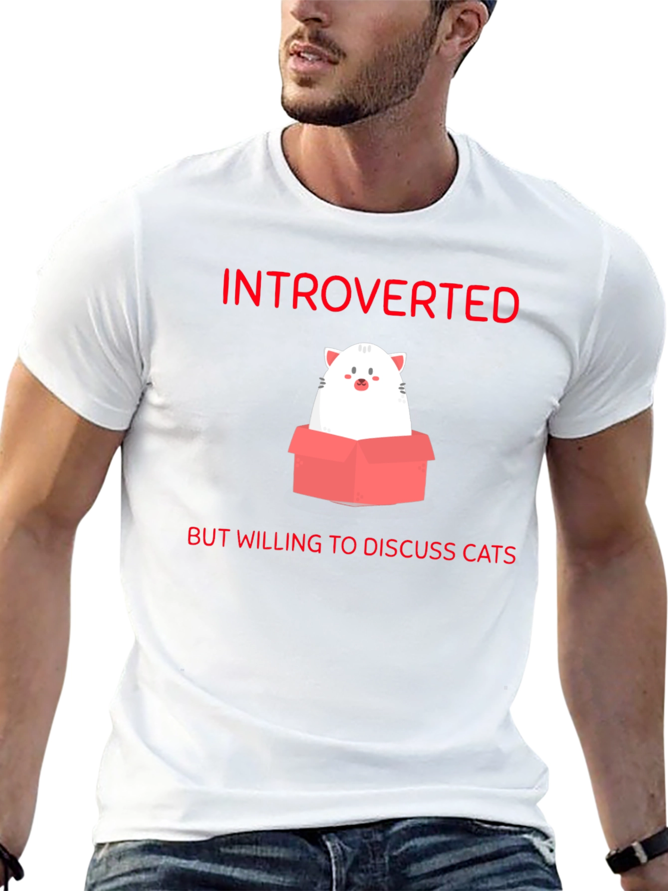 Introverted Cat Lover T-Shirt