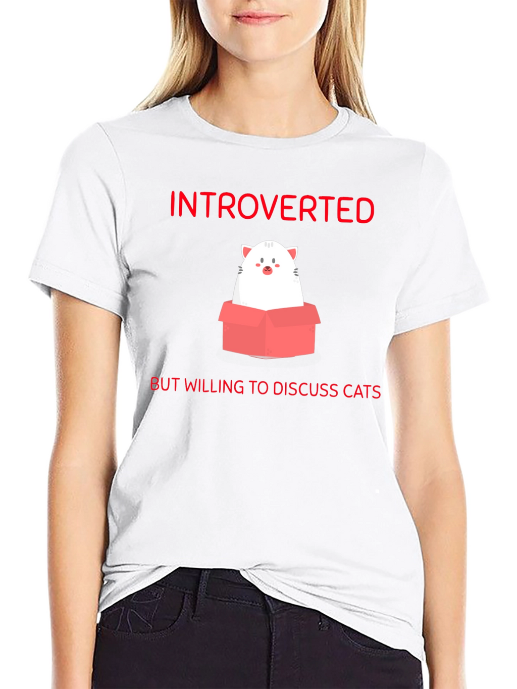 Introverted Cat Lover T-Shirt
