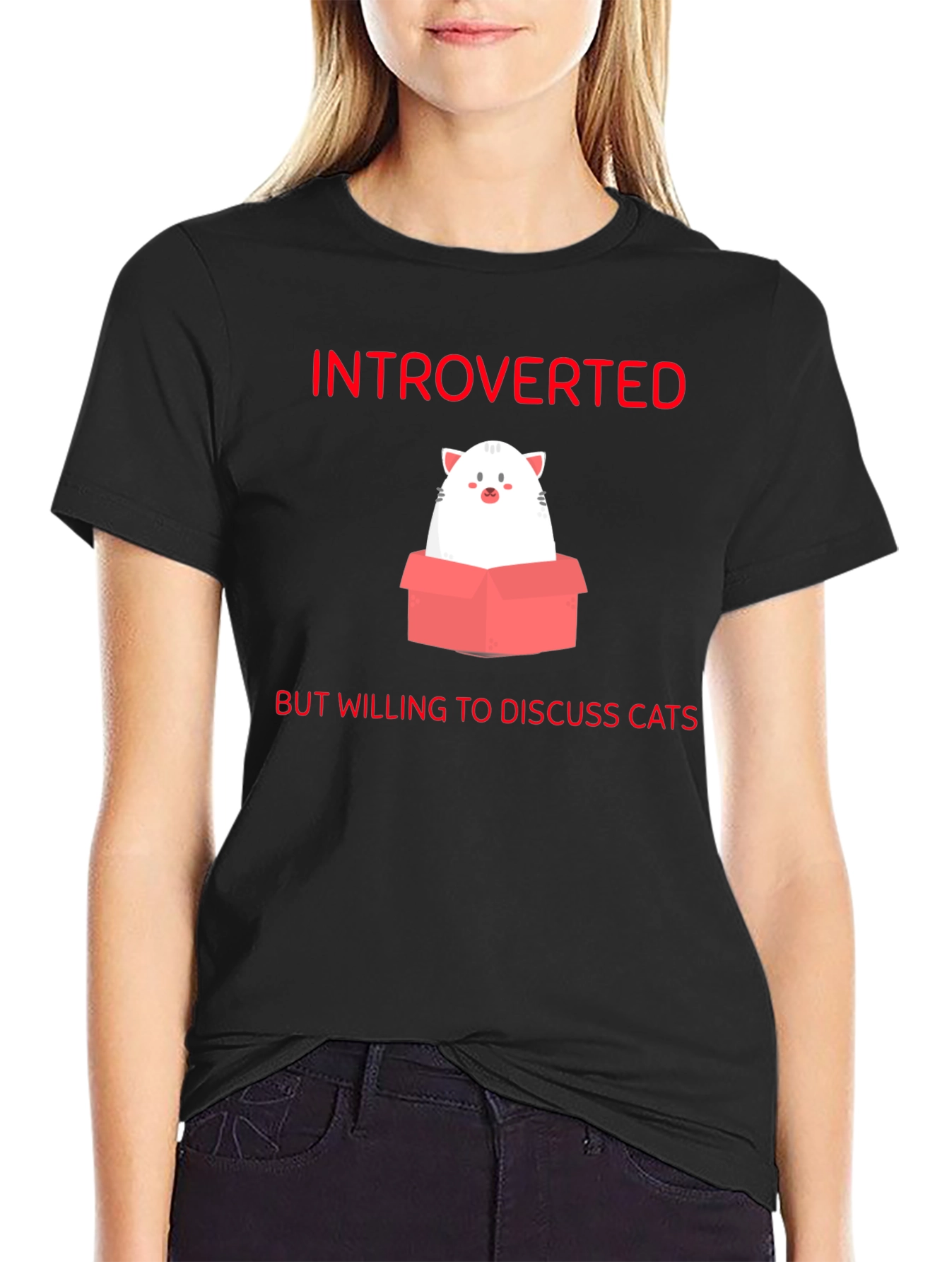 Introverted Cat Lover T-Shirt