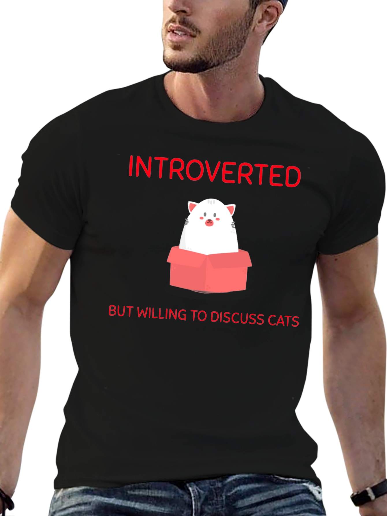 Introverted Cat Lover T-Shirt
