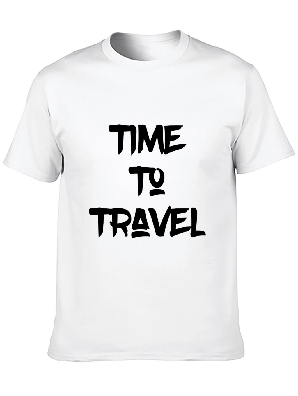 Time to Travel Graphic Black Tee