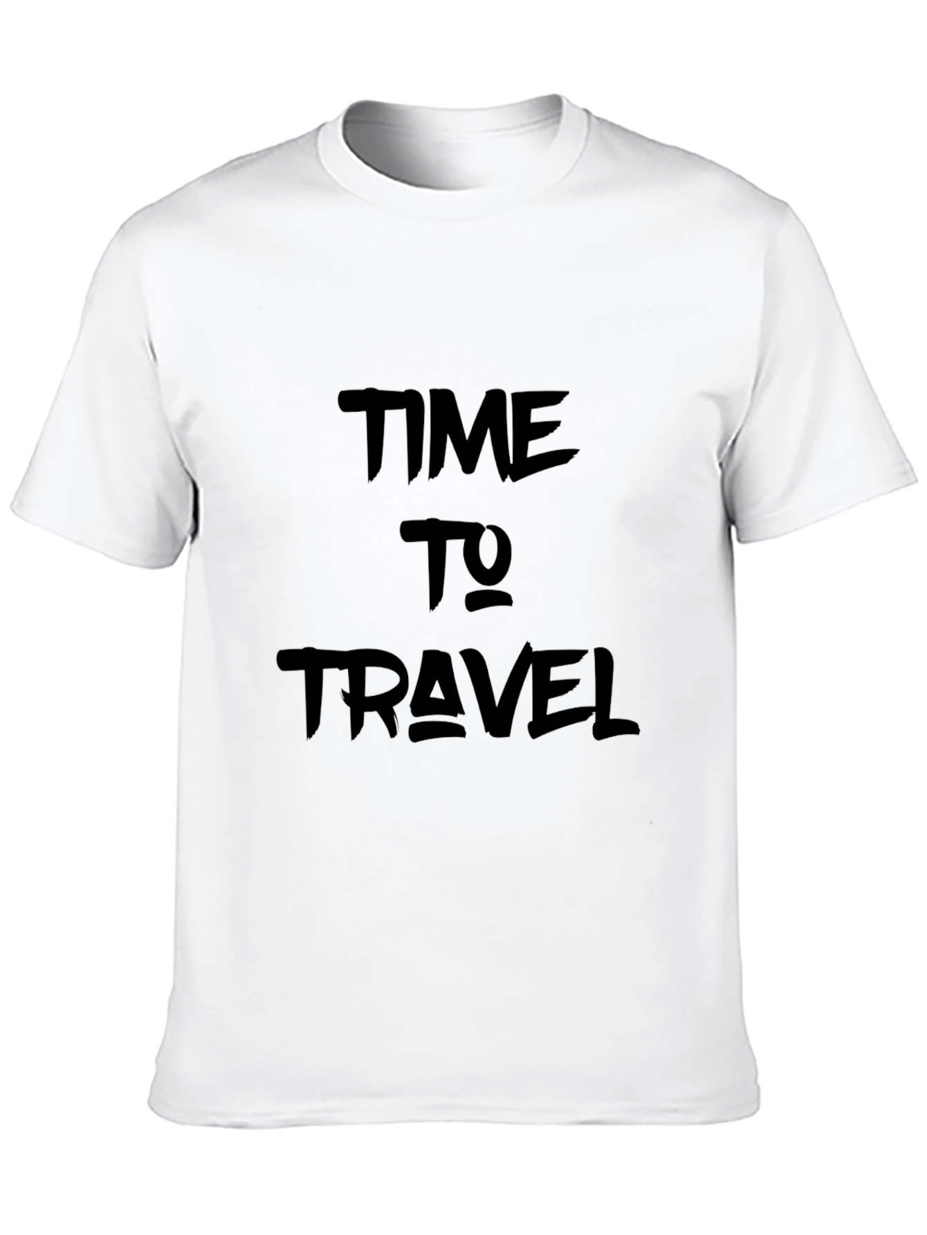 Time to Travel Graphic Black Tee