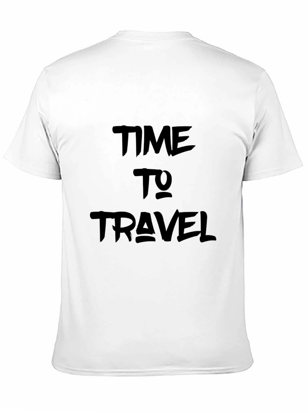 Time to Travel Graphic Black Tee