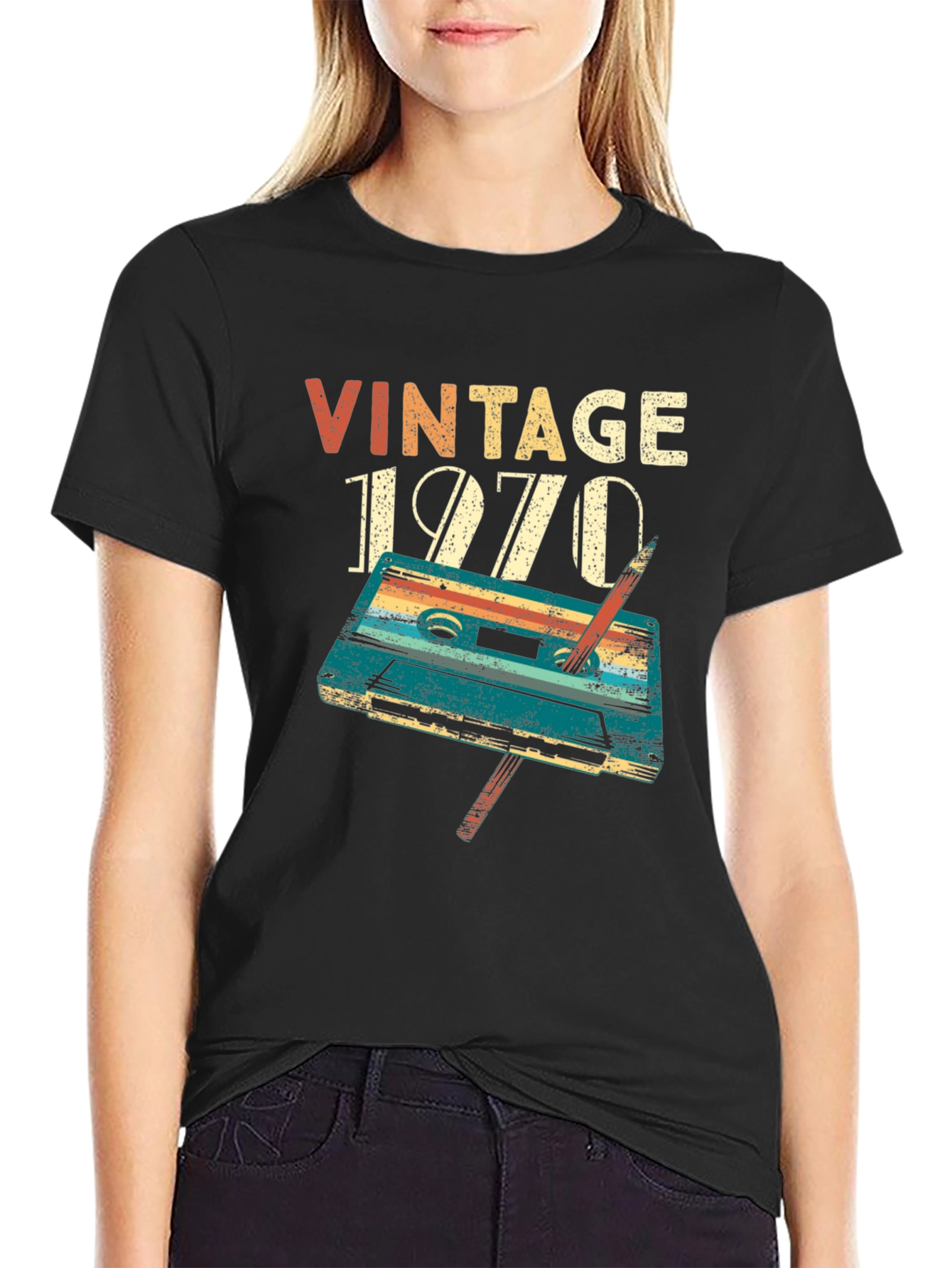 Vintage 1970 Cassette Tape T-Shirt