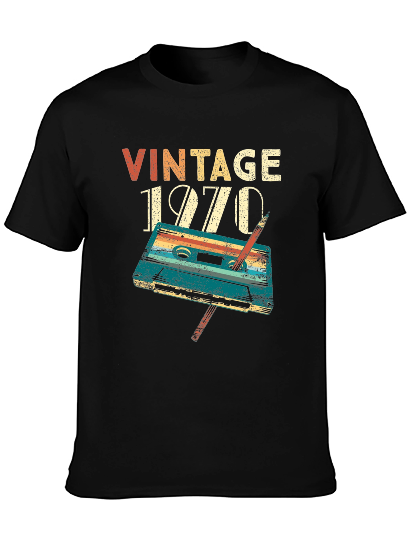 Vintage 1970 Cassette Tape T-Shirt