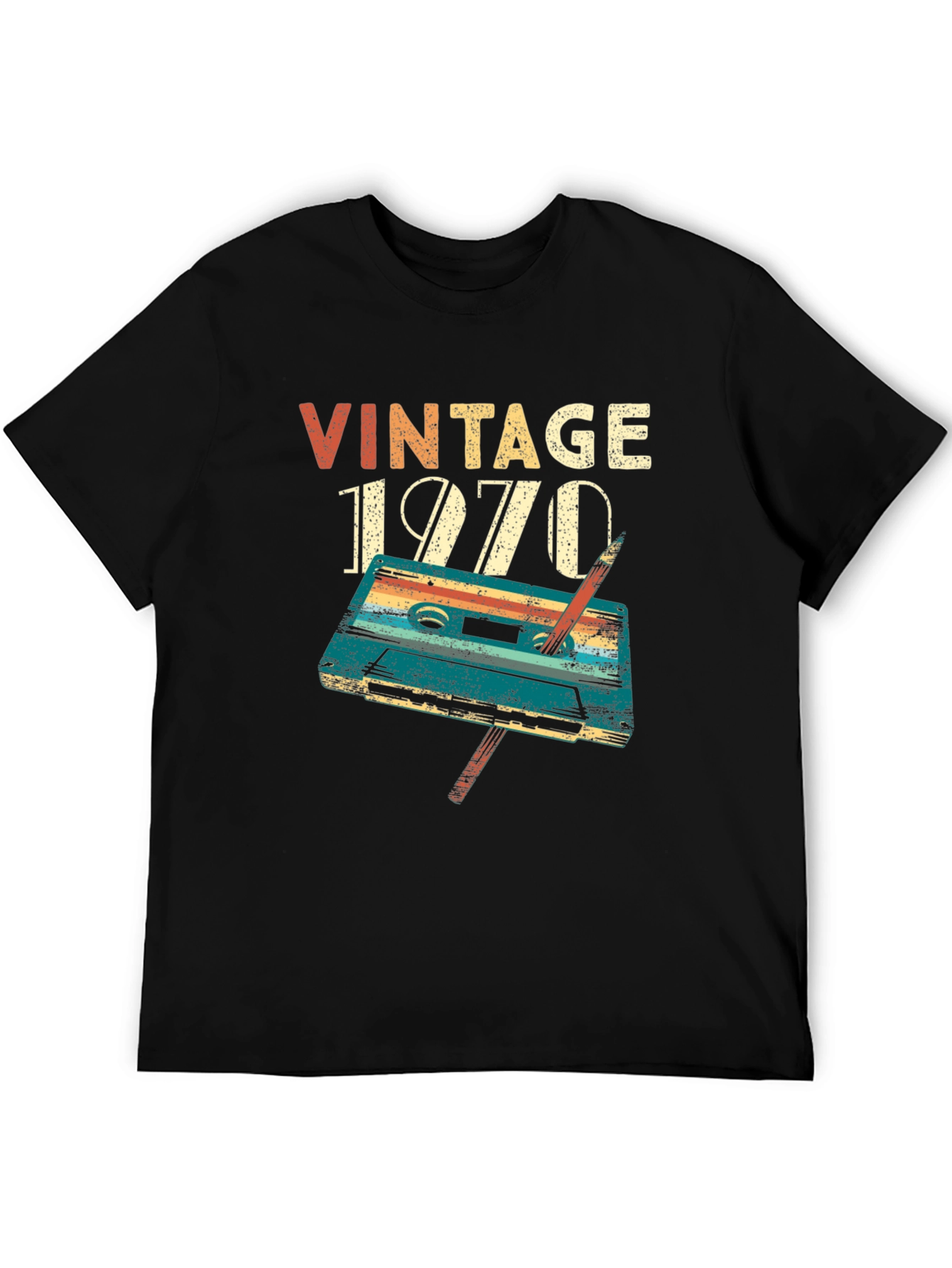 Vintage 1970 Cassette Tape T-Shirt