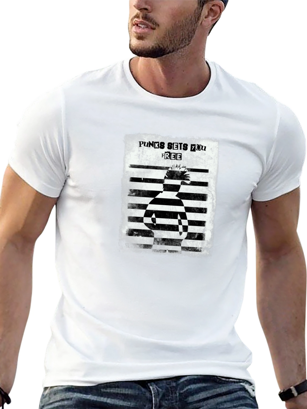 Punk Graphic T-Shirt - Punk Sets You Free