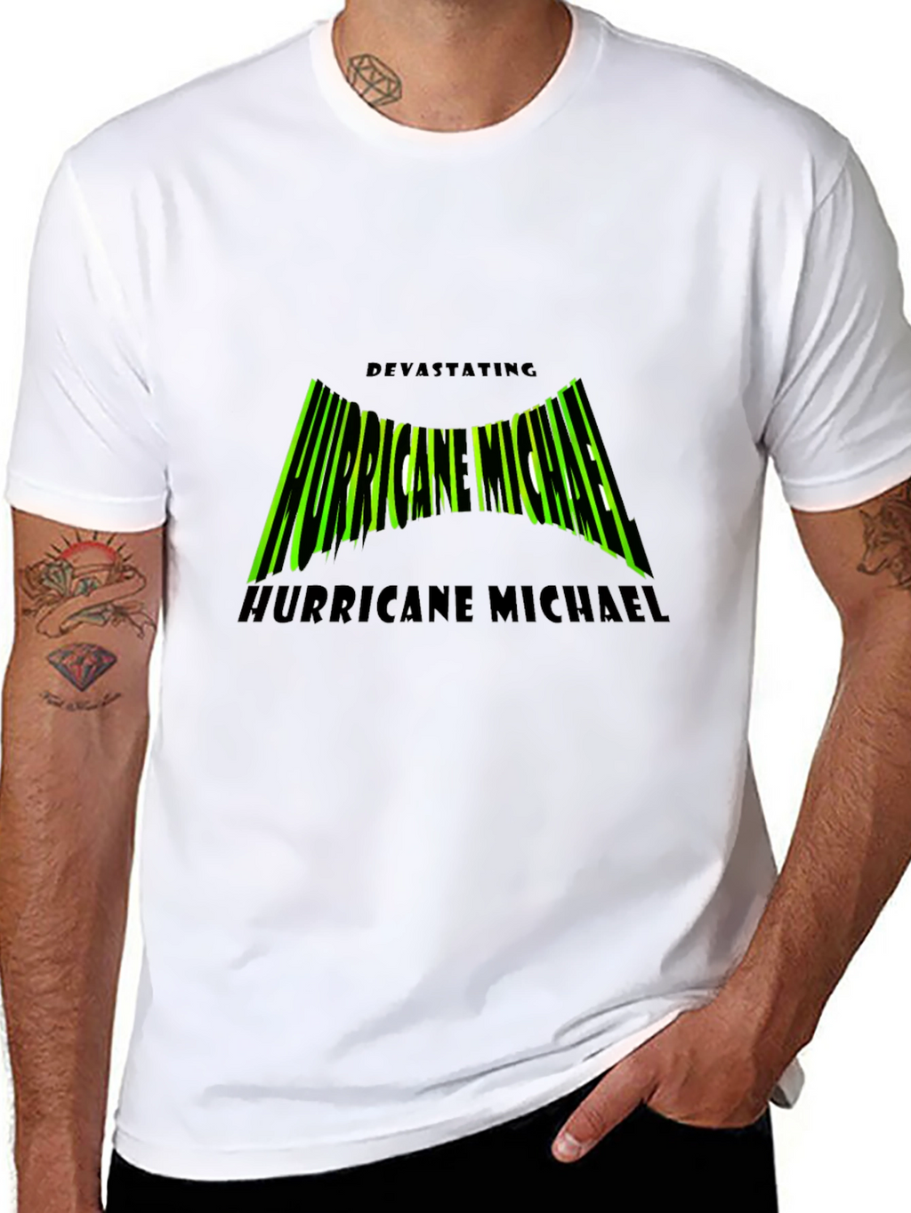 Hurricane Michael Tee - Black Graphic T-Shirt