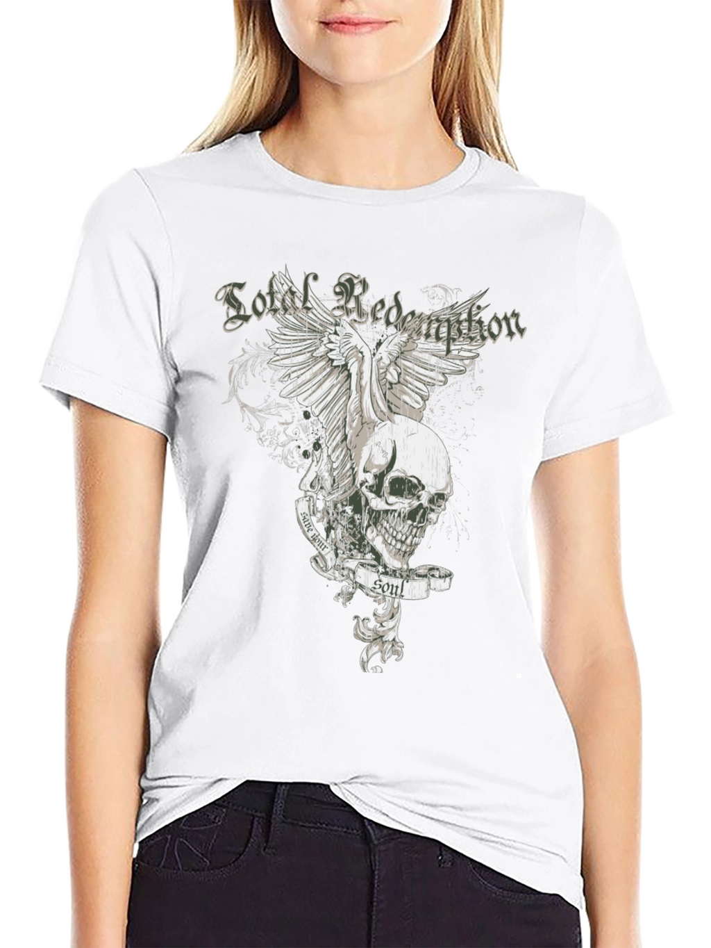 Skull & Wings Graphic Tee - Lost Redemption