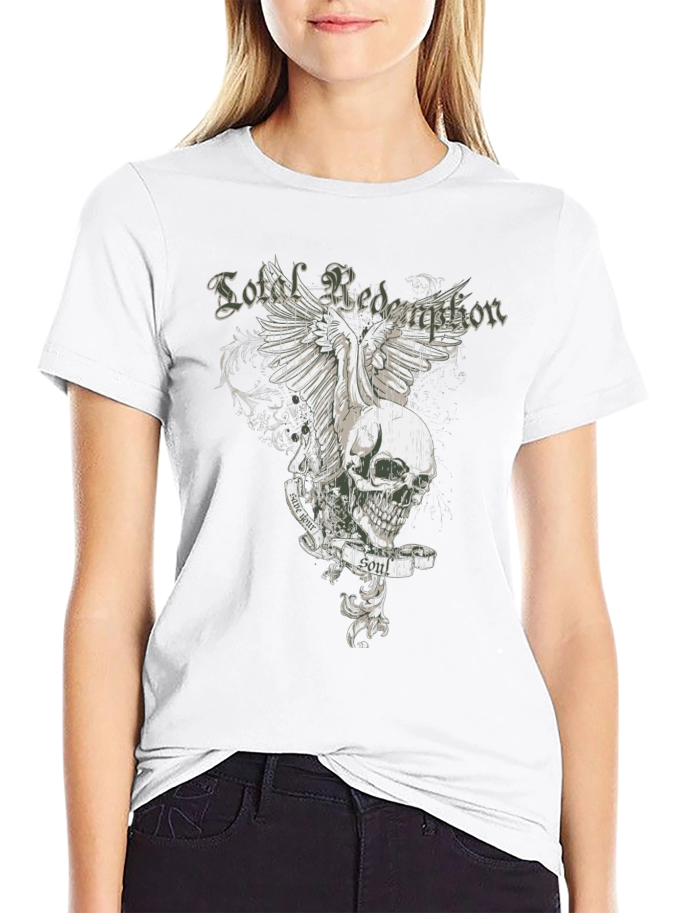 Skull & Wings Graphic Tee - Lost Redemption