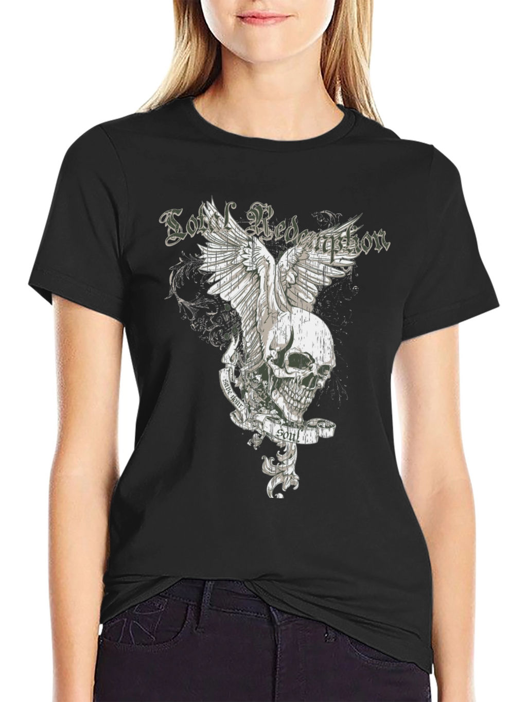 Skull & Wings Graphic Tee - Lost Redemption