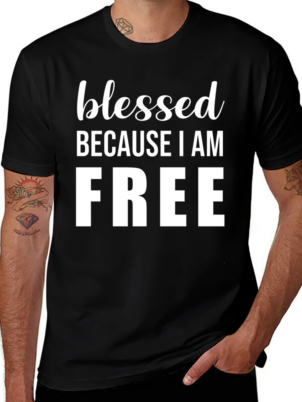 Blessed Because I Am Free Graphic Tee