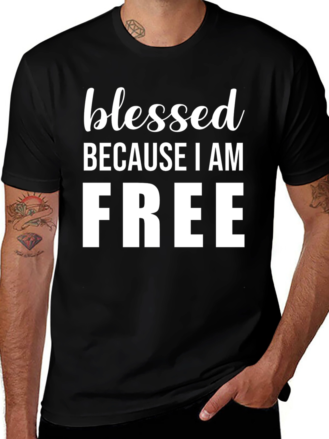 Blessed Because I Am Free Graphic Tee
