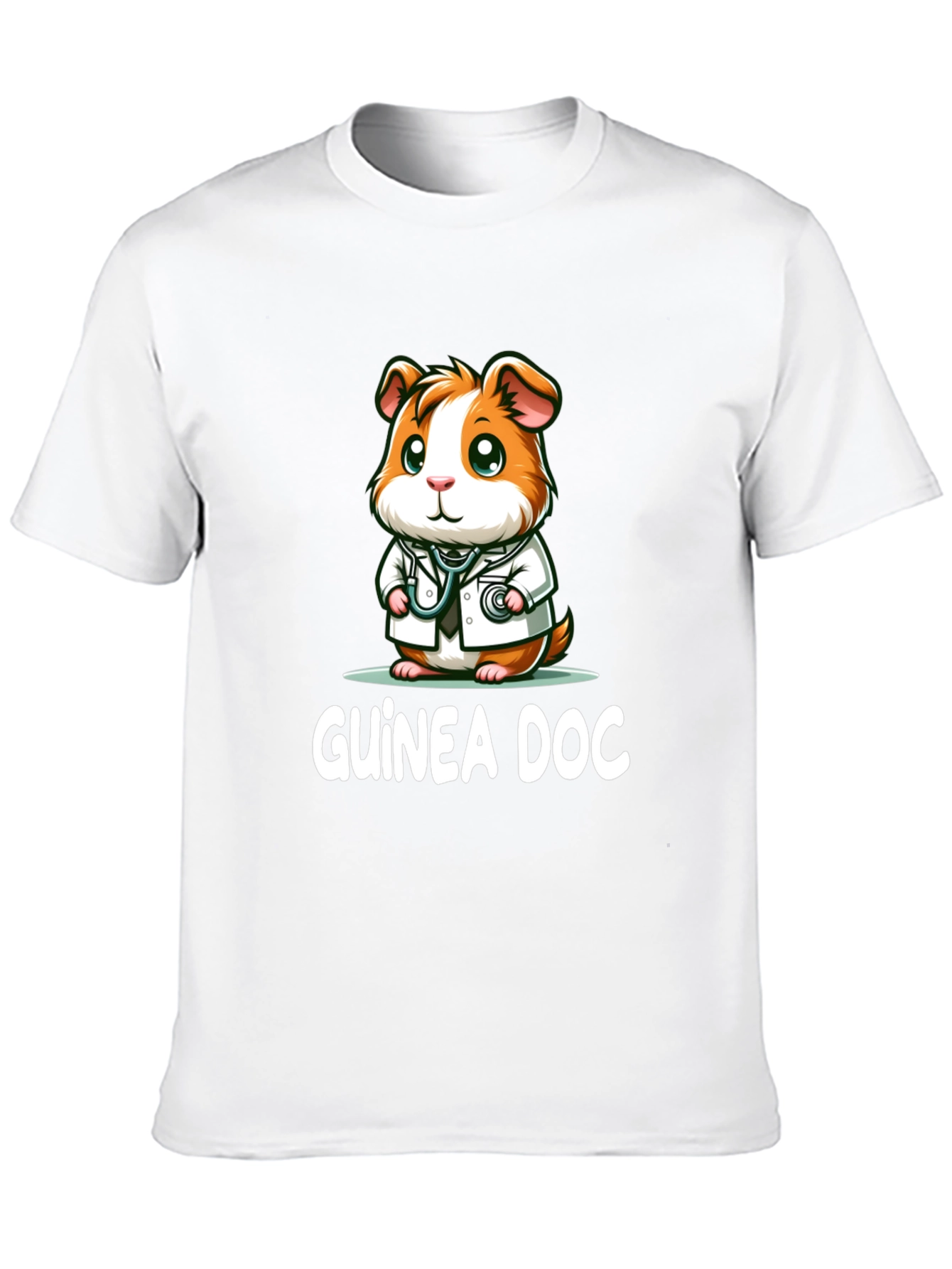 Guinea Doc T-Shirt - Cute Cartoon Animal Doctor Tee