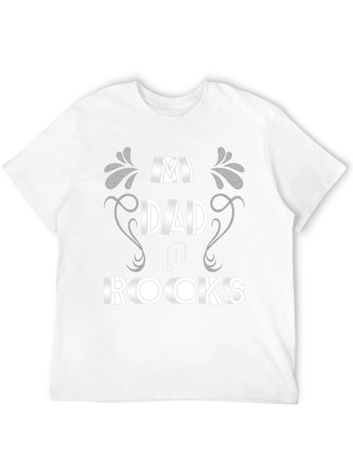 My Dad Rocks T-Shirt Music Note Design