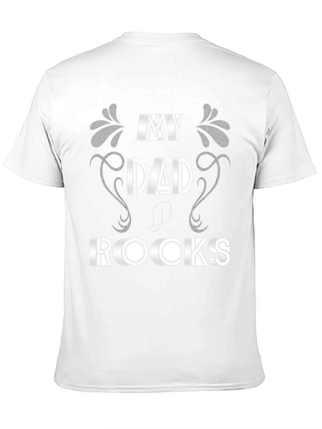 My Dad Rocks T-Shirt Music Note Design