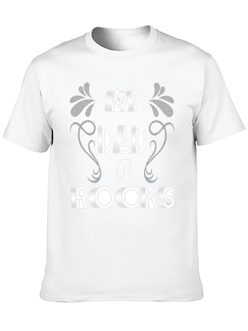 My Dad Rocks T-Shirt Music Note Design