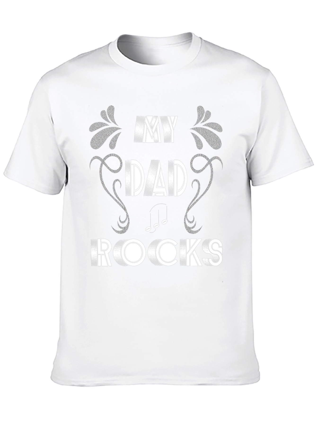 My Dad Rocks T-Shirt Music Note Design