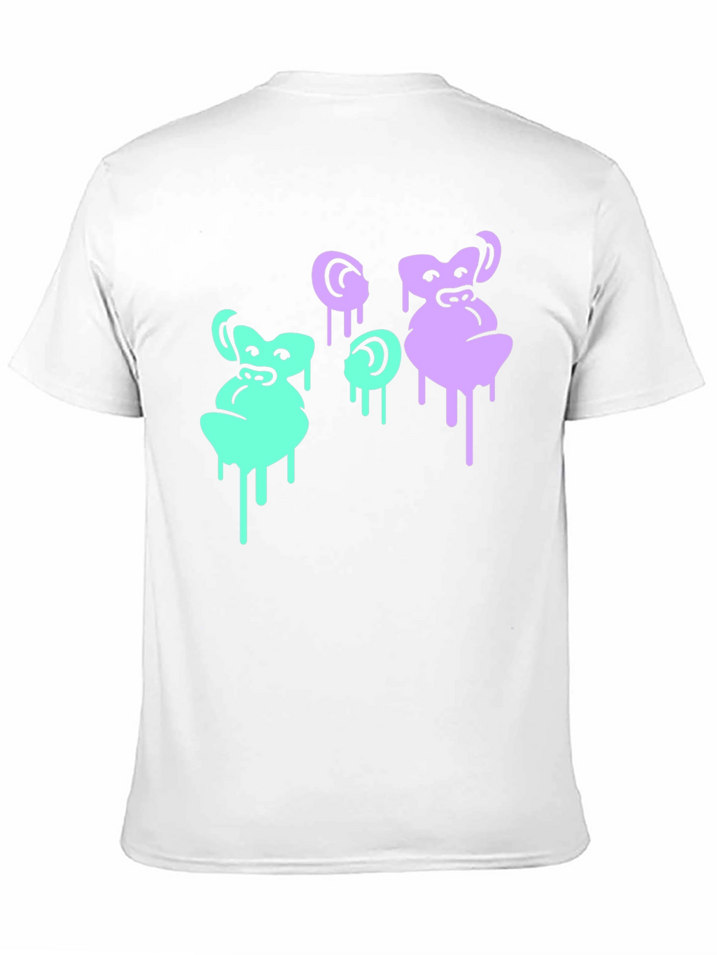 Cool Monkey Graphic Print Black T-Shirt