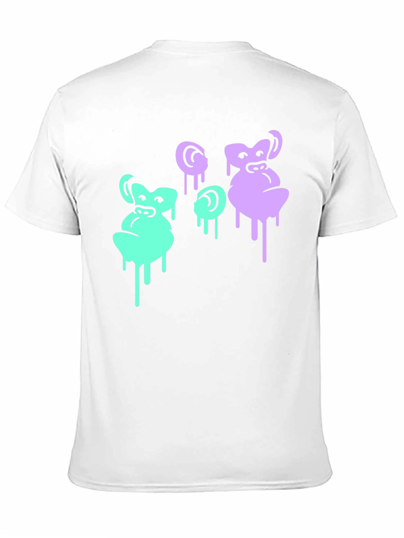 Cool Monkey Graphic Print Black T-Shirt
