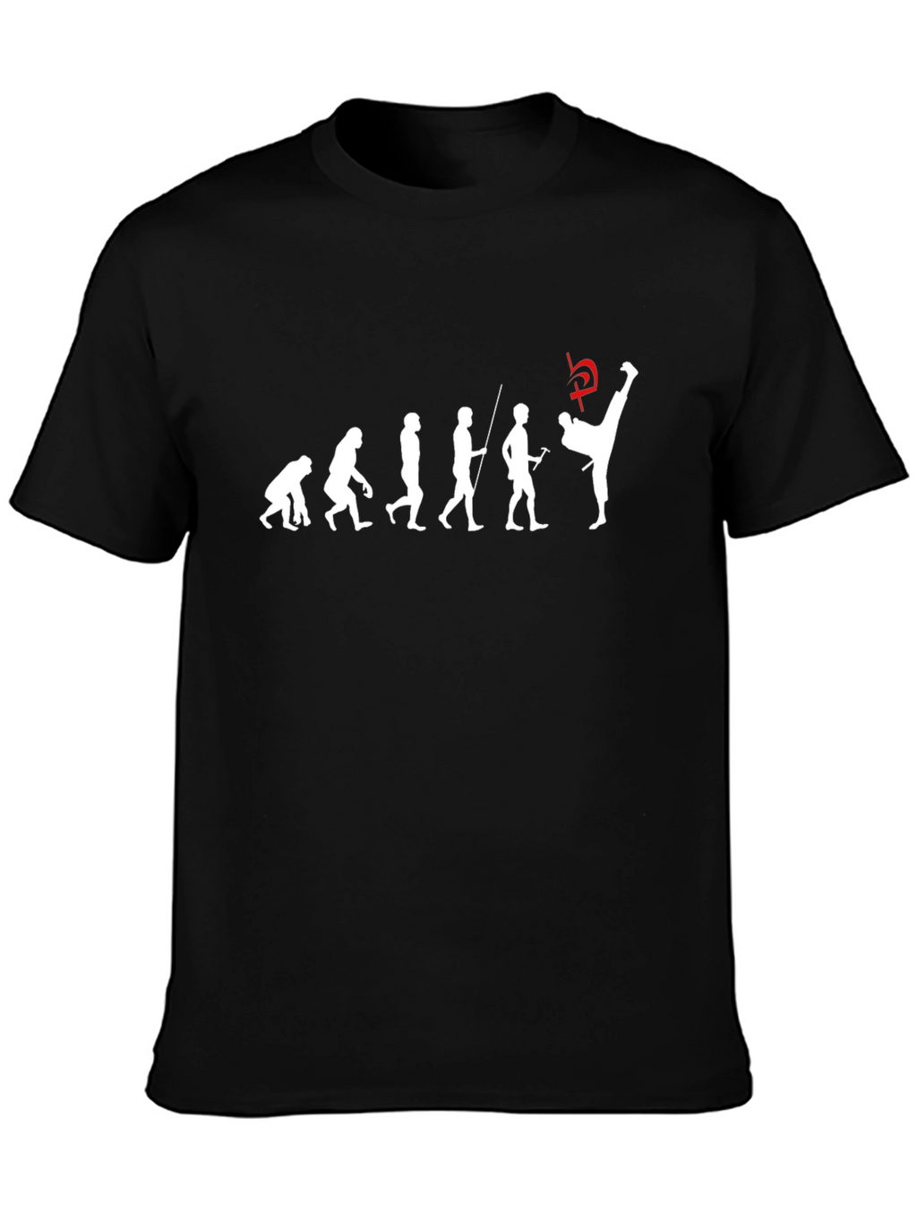 Evolution of Kick T-Shirt - Black Martial Arts Tee