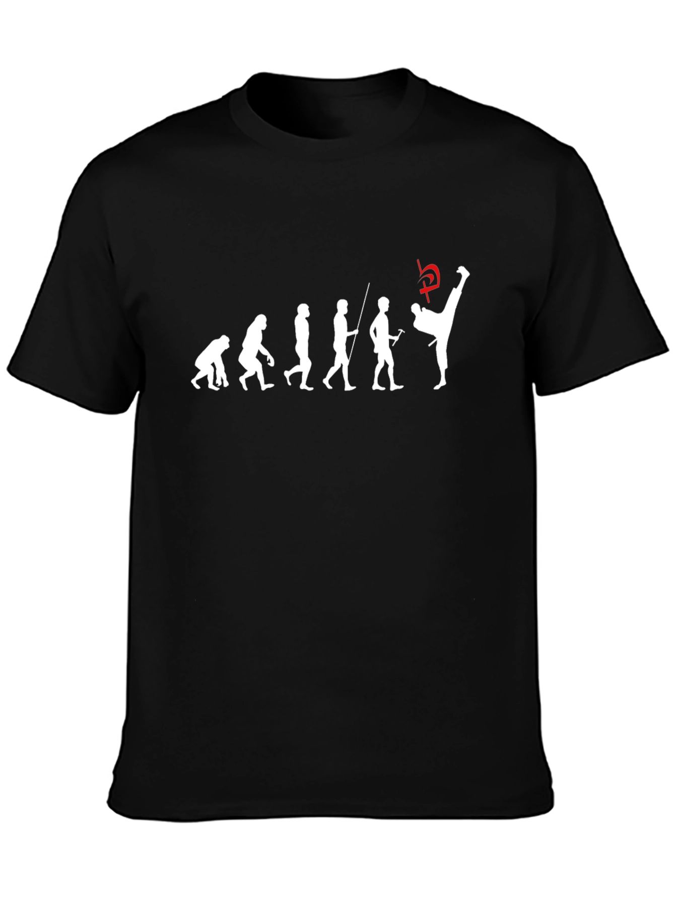 Evolution of Kick T-Shirt - Black Martial Arts Tee
