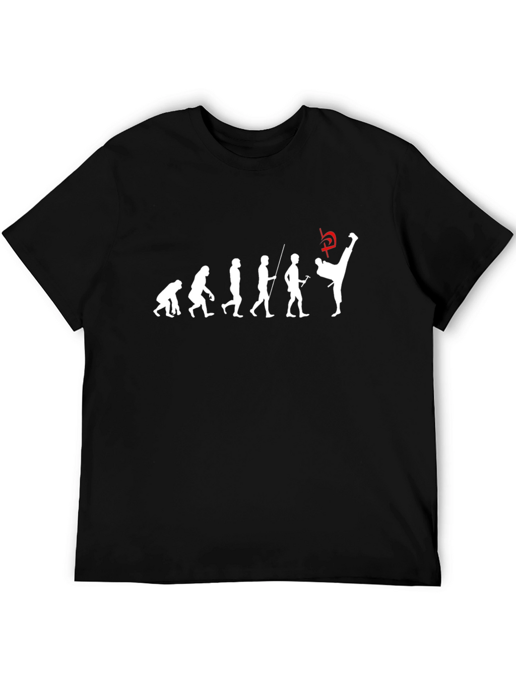 Evolution of Kick T-Shirt - Black Martial Arts Tee