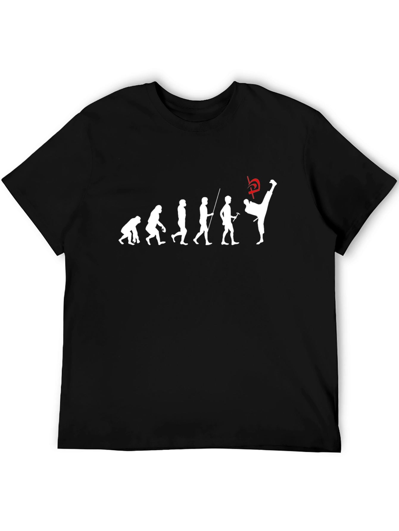 Evolution of Kick T-Shirt - Black Martial Arts Tee