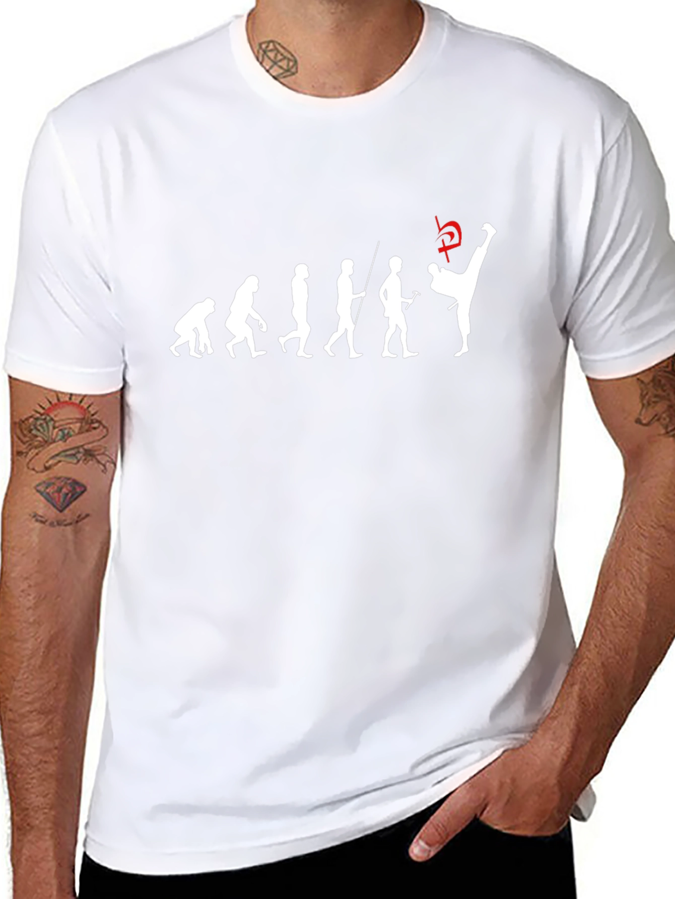 Evolution of Kick T-Shirt - Black Martial Arts Tee