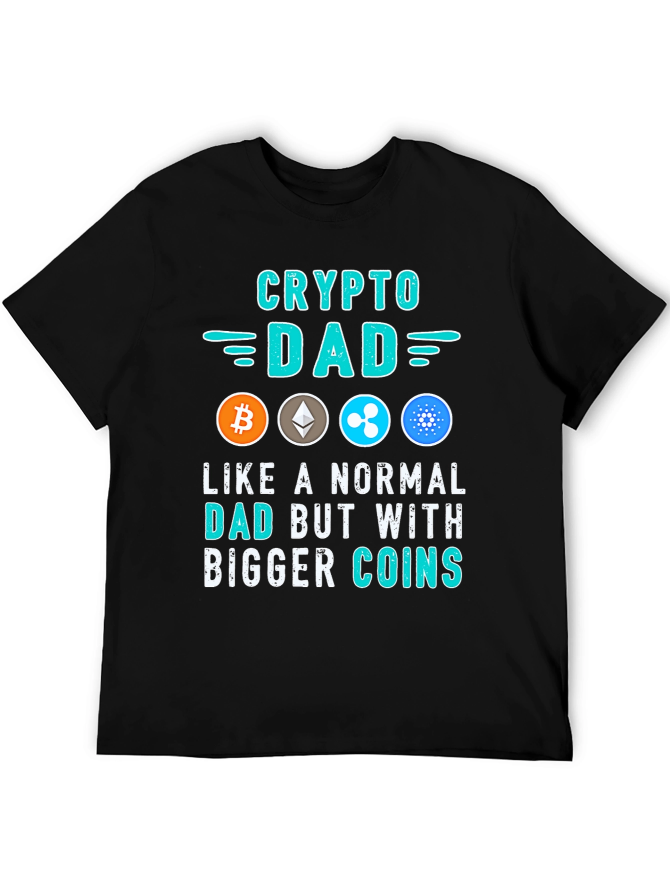Crypto Dad T-Shirt - Bitcoin Ethereum & More!