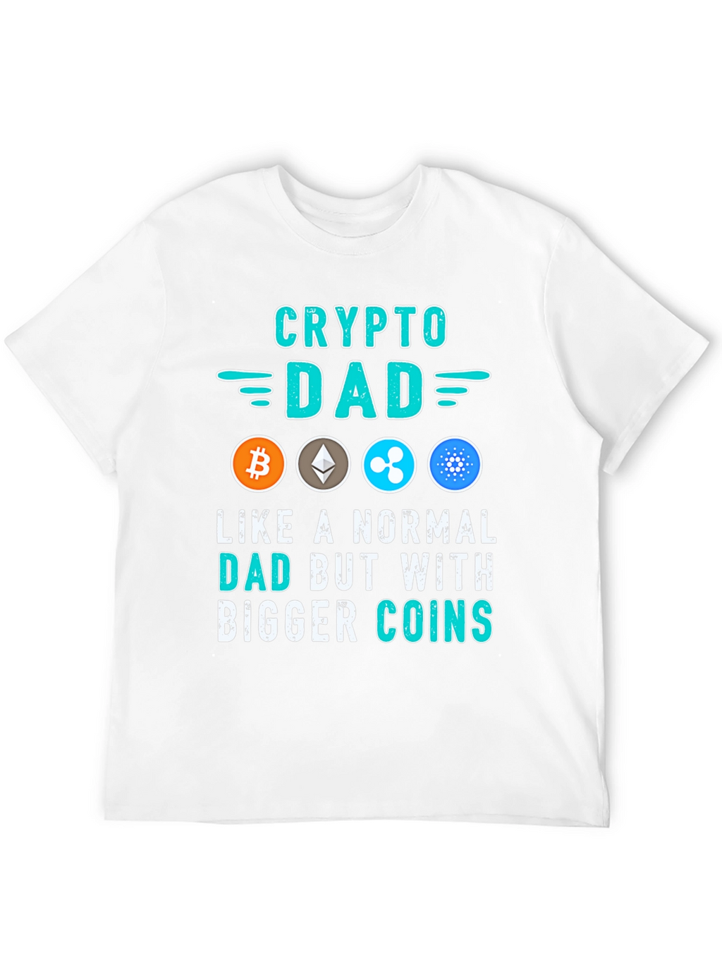 Crypto Dad T-Shirt - Bitcoin Ethereum & More!