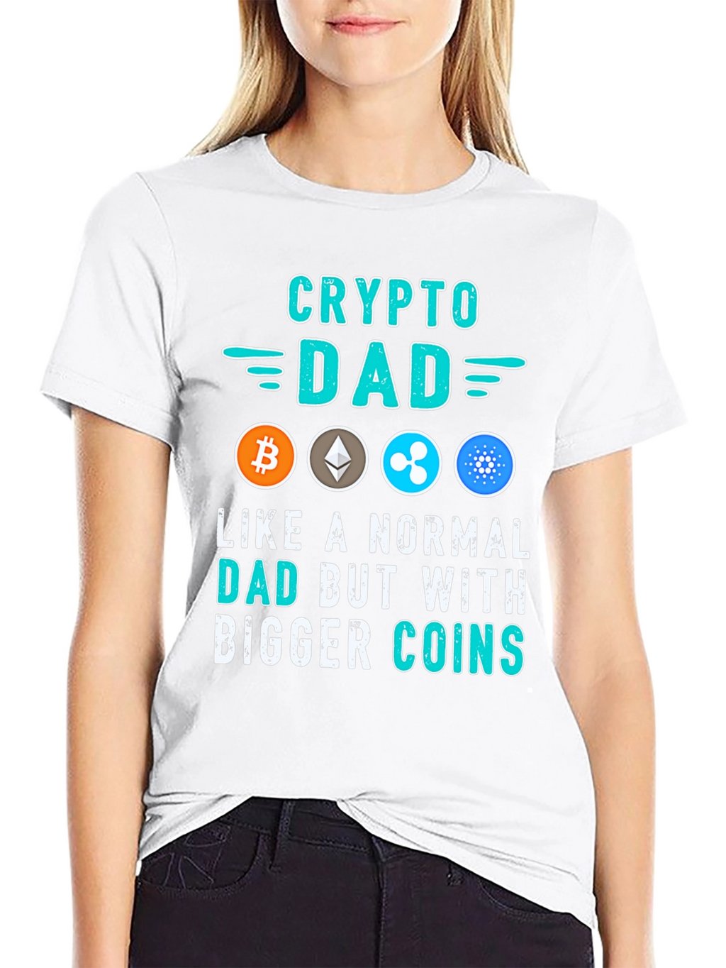 Crypto Dad T-Shirt - Bitcoin Ethereum & More!