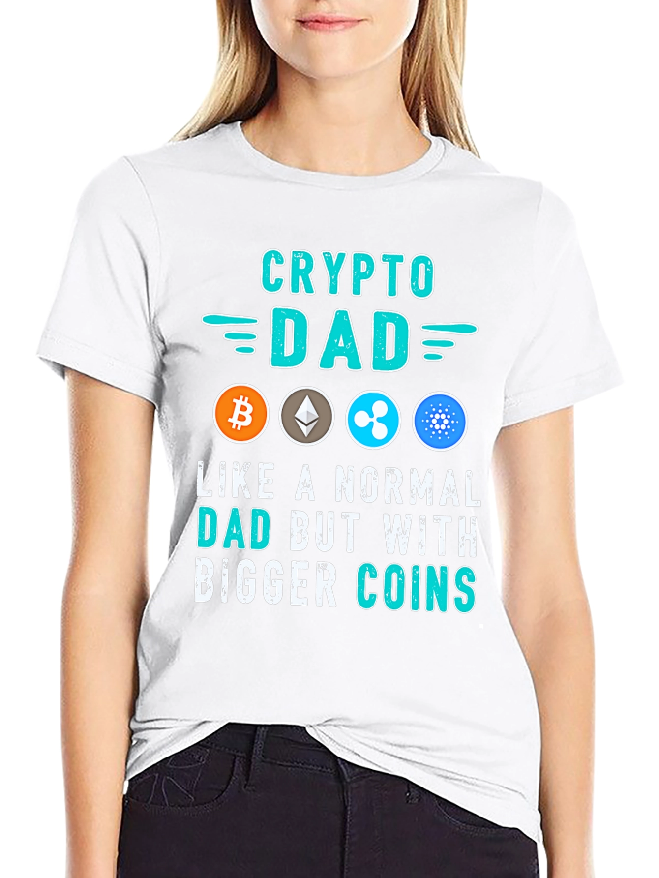 Crypto Dad T-Shirt - Bitcoin Ethereum & More!