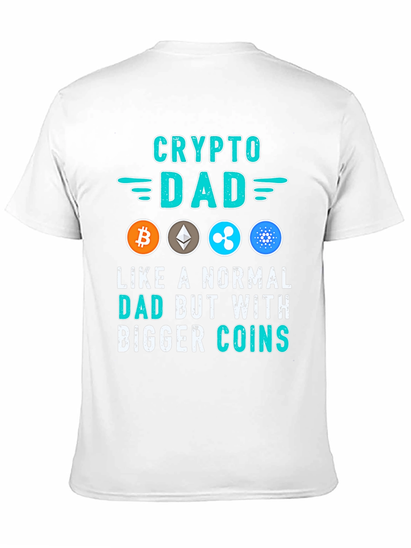 Crypto Dad T-Shirt - Bitcoin Ethereum & More!