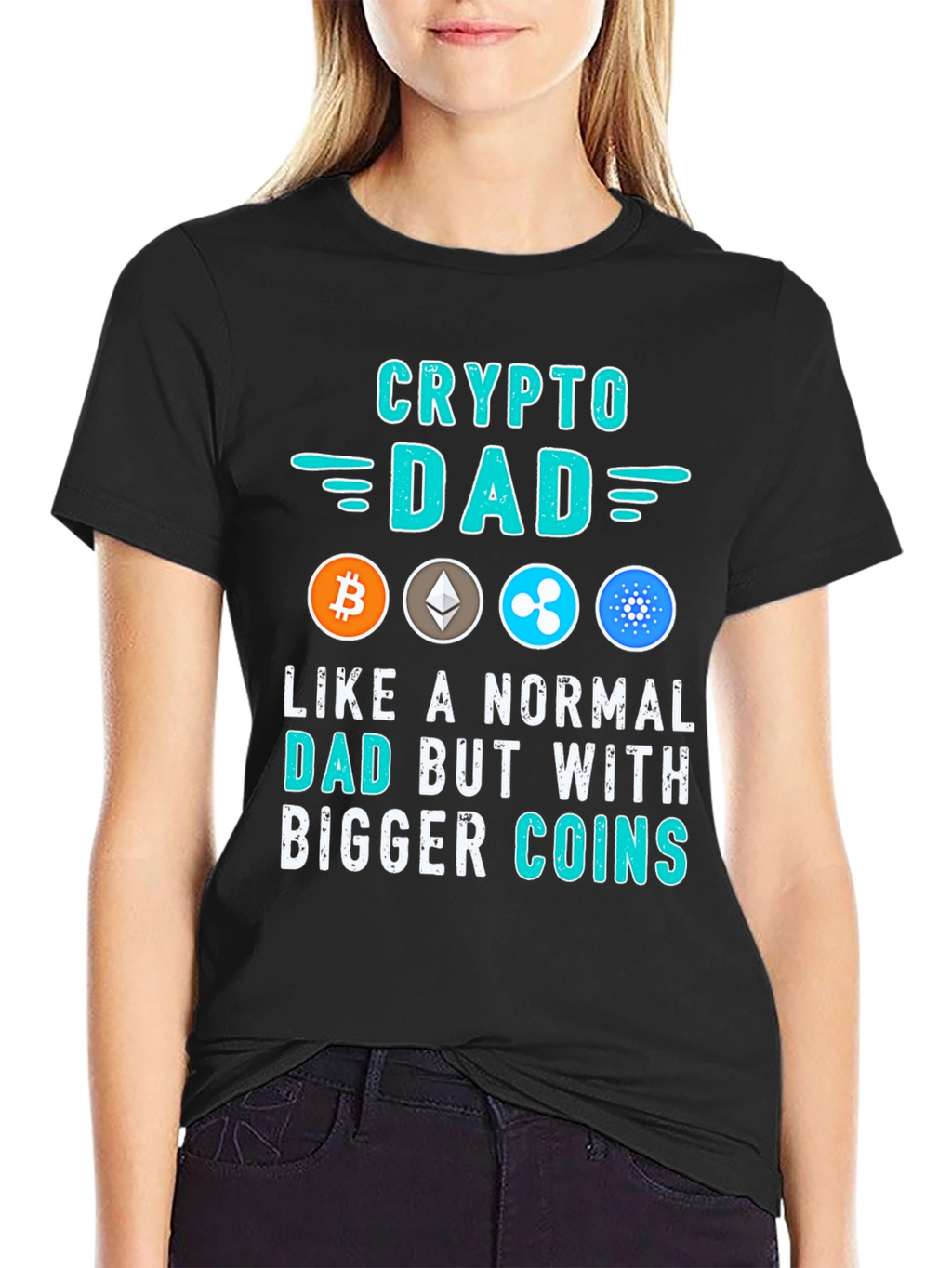 Crypto Dad T-Shirt - Bitcoin Ethereum & More!